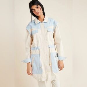 NWOT Anthro color block anorak jacket